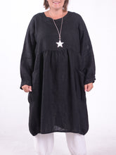 Lagenlook Linen Dress with Pockets - 12238, , Pure Plus Clothing, Lagenlook Clothing, Plus Size Fashion, Over 50 Fashion